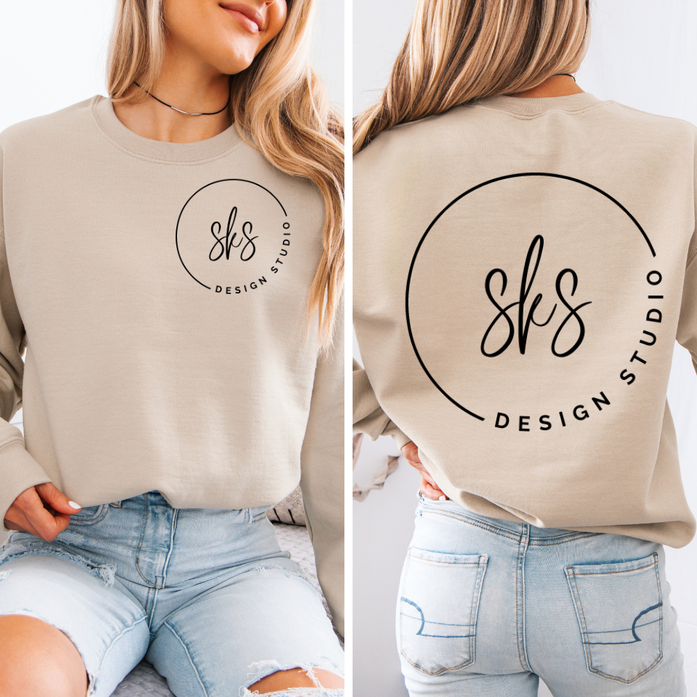 SKS Design Studio - Wholesale Graphic Sweatshirt - Women's - CUSTOM LOGO | Unisex Crewneck Sweatshirt3