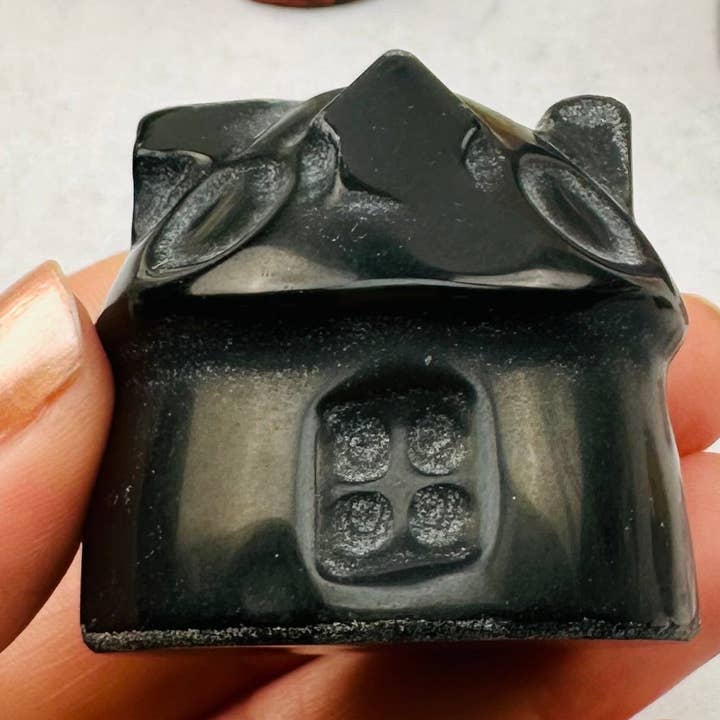 Rock Paradise - Wholesale Spiritual Stone/Crystal - Crystal Mushroom House- Crystal Fairy Garden Carving You Cho0