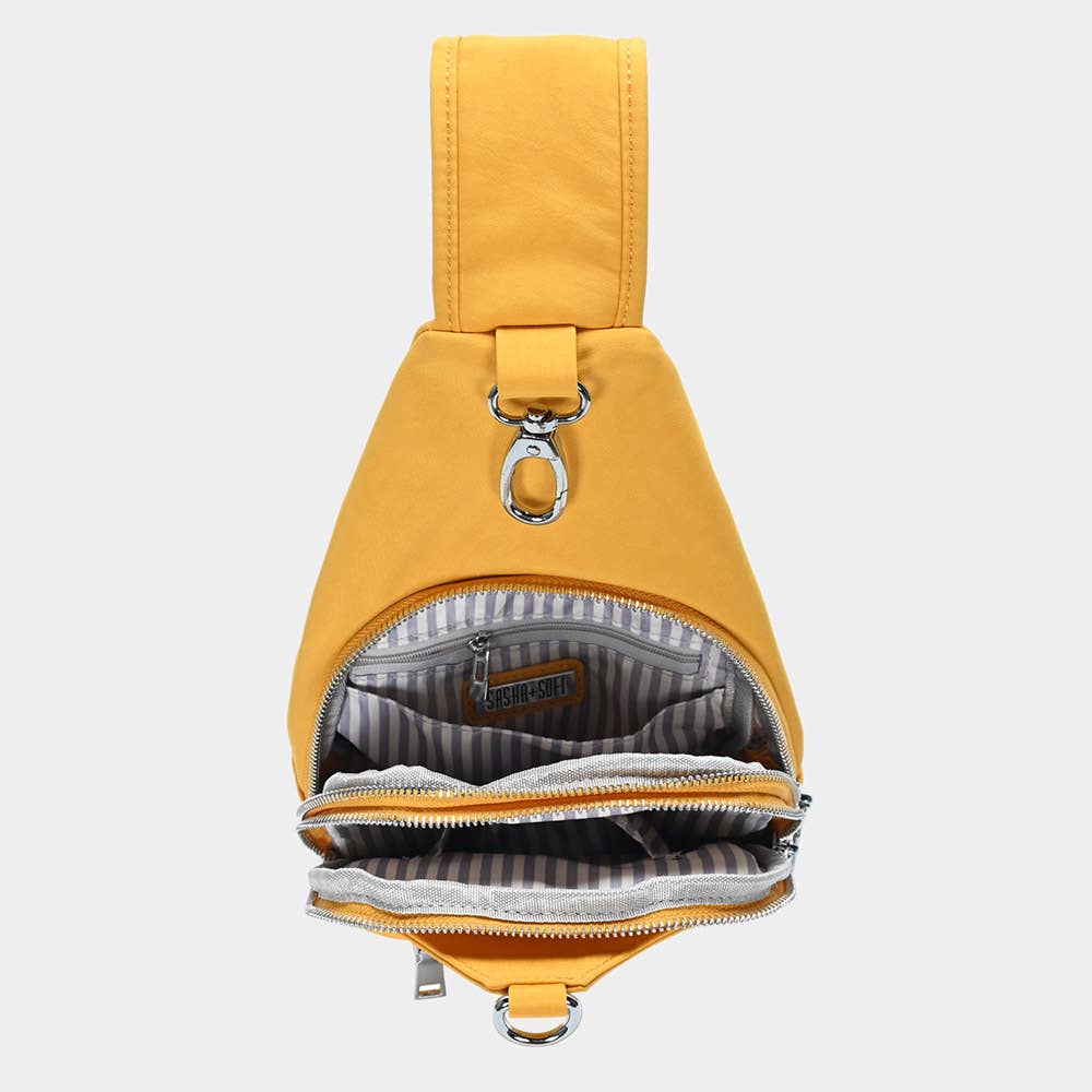 Sensibling Corp. - Wholesale Crossbody Bag - Women's - Adjustable Strap and Zipper Pockets Sleek Sling Backpack1