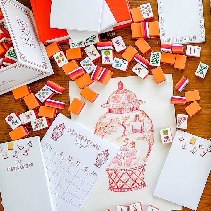 Taylor Paladino - Wholesale Notepad - Sunset Mahjong Tiles Border Notepad3