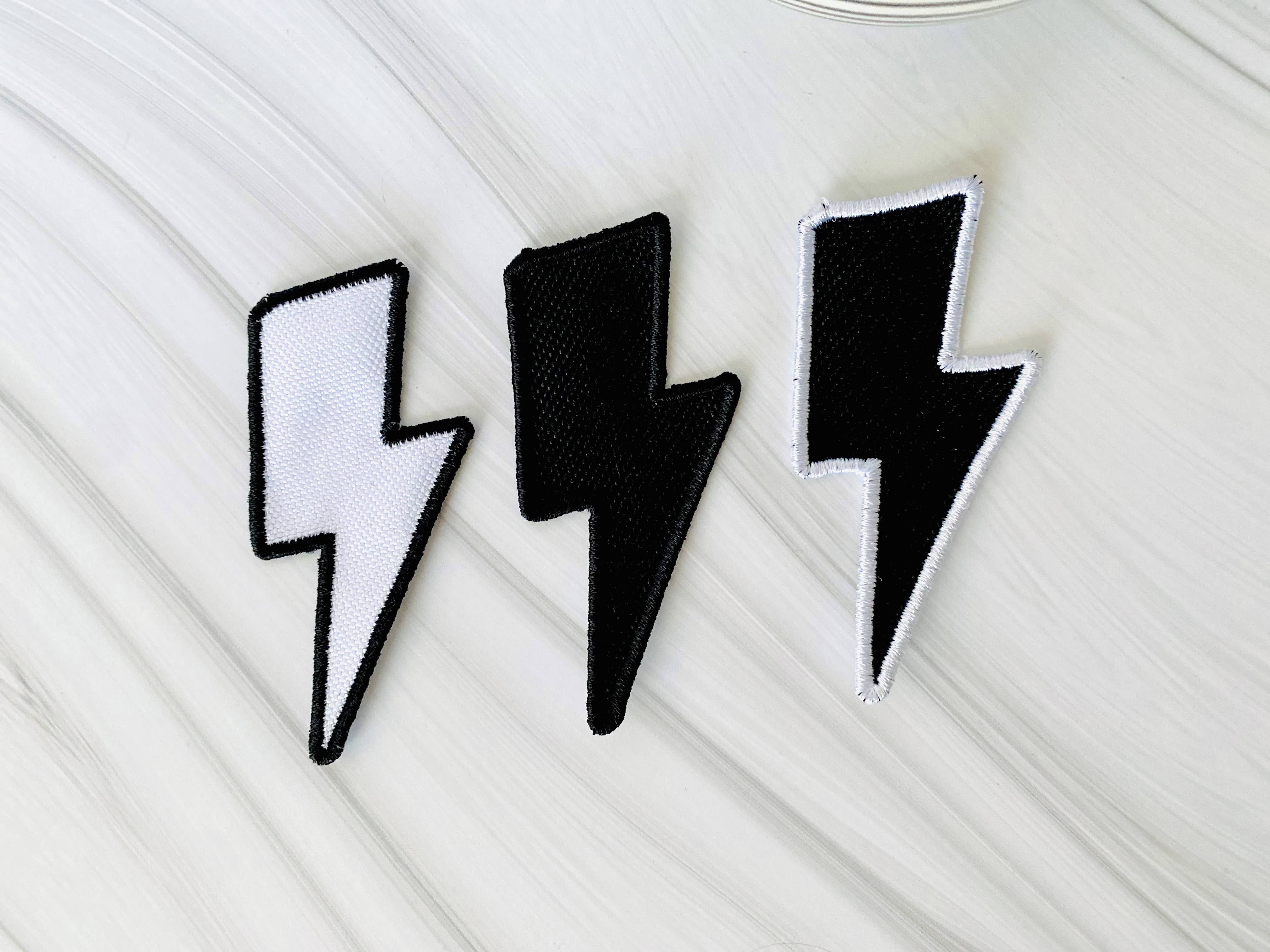 R & R Stitched - Wholesale Patch - Lightning bolt embroidered iron-on hat patch4