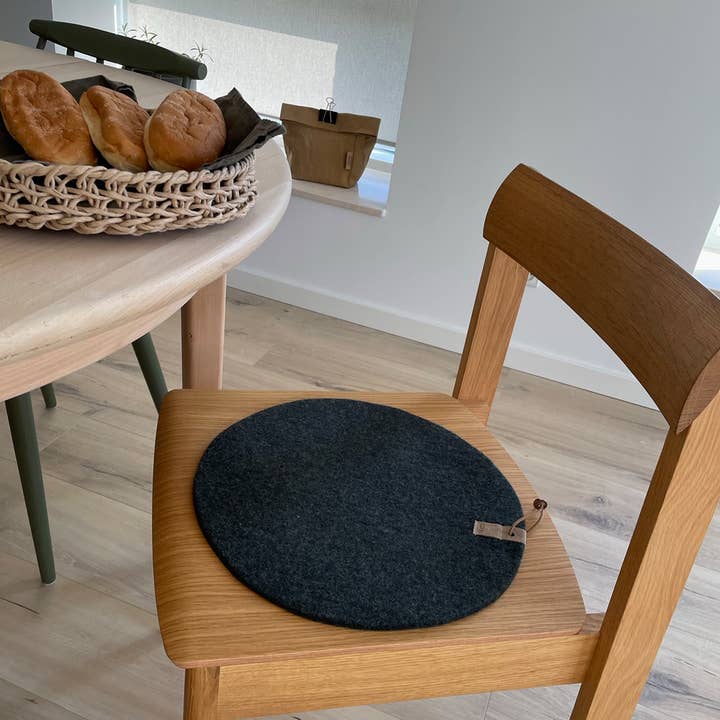 Lübech Living - Venta al por mayor Cojines para sillas - Cojín de lana reciclada gris sin desperdicios4