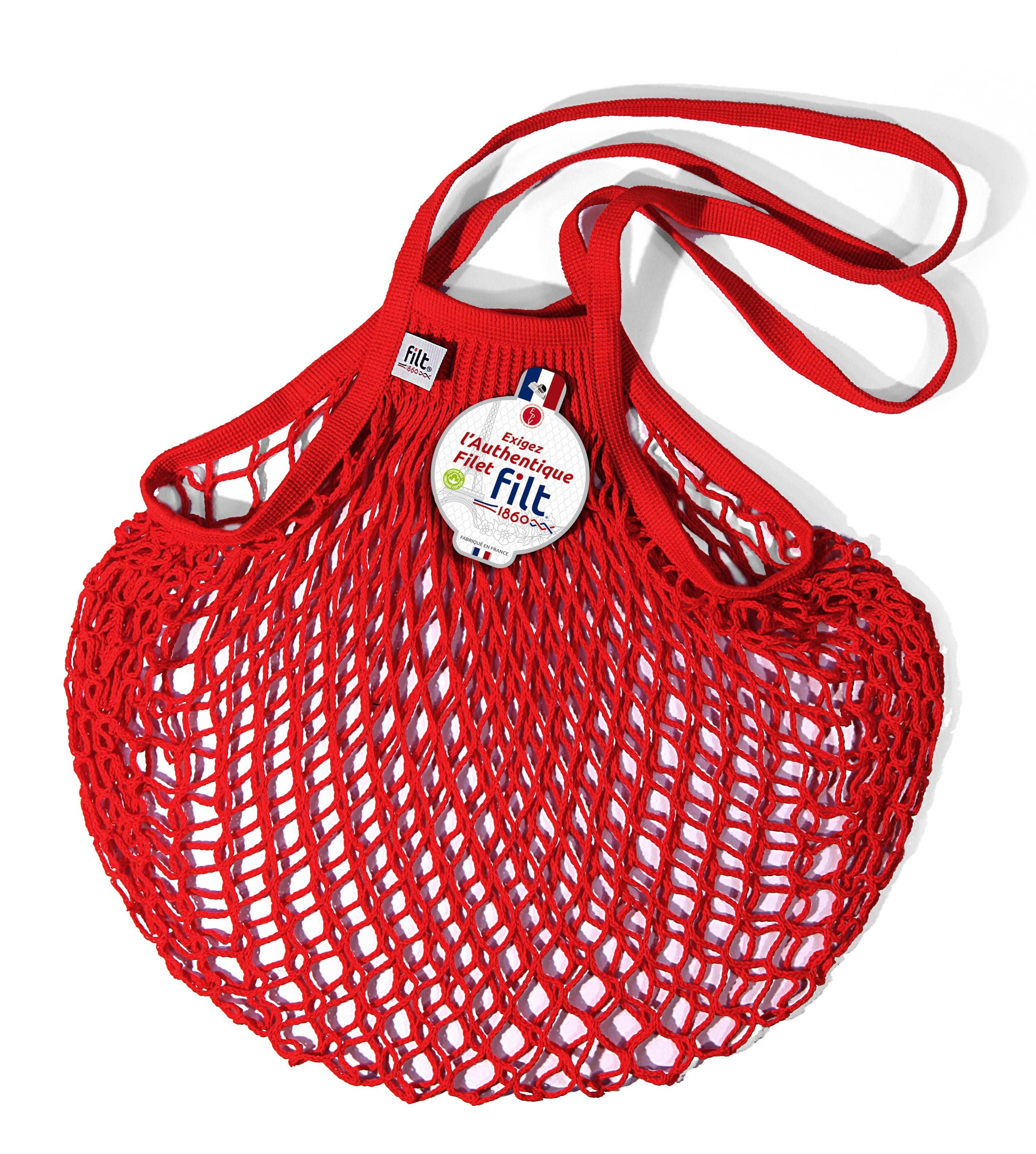 Filt1860 - Wholesale Grocery/Shopping Bag - Net shopping bag Love long handles 0