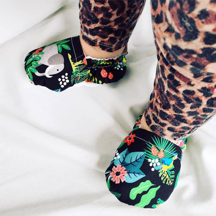 Jungle Baby Booties for wholesale by Chuckles & Caz