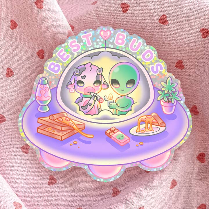 Best Buds Sticker for wholesale by Black Serotonin