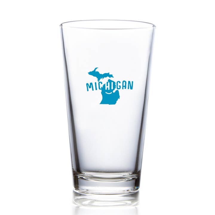 Michigan "HI" Pintglas för wholesale av Right On Michigan