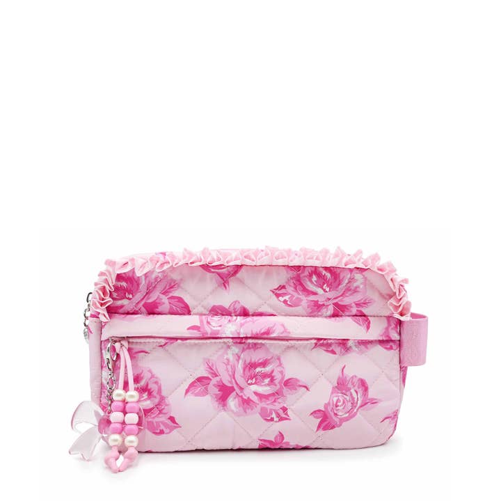 Neceser Estampado con Rosas Acolchadas y Colgante para venta al por mayor de OMG Accessories