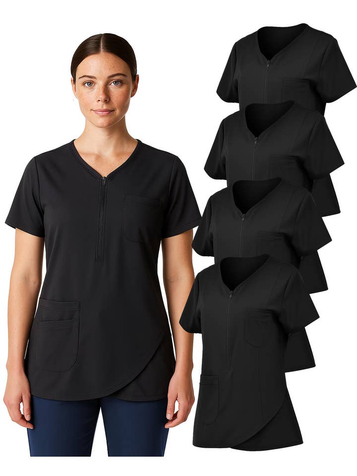 I-Wear Brands - Wholesale Healthcare Uniform - Women's - Women's Scrub Top V-Neck 60% Cotton 32% Polyester 8% Spandex21