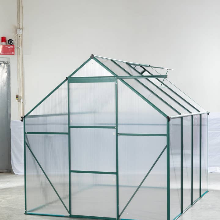 39F Inc. - Wholesale Outdoor Ornament/Decor - Walk-In Green-6 x 8 FT Outdoor Patio Greenhouse Sliding Door11