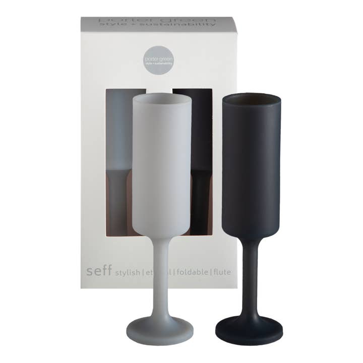 Smoke + Storm | Seff | Unzerbrechliche Champagnerflöten aus Silikon für den Großhandel von porter green | style + sustainability