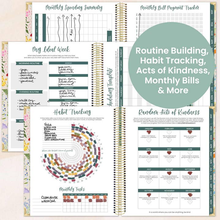 bloom daily planners - Wholesale Planner - 2026 Vision Planner - 7.5"x9" size23