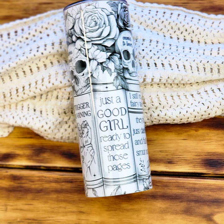 Tumbler - Just A Good Girl 20 Ounce Drinkware for wholesale by Be Kind Booktique