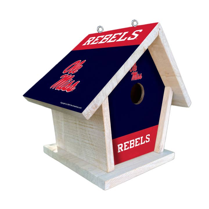 Ole Miss Bird House - Assemblato per la vendita all'ingrosso da parte di Fan Creations