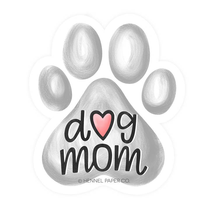 Magnet - Dog Mom for wholesale by Hennel Paper Co.