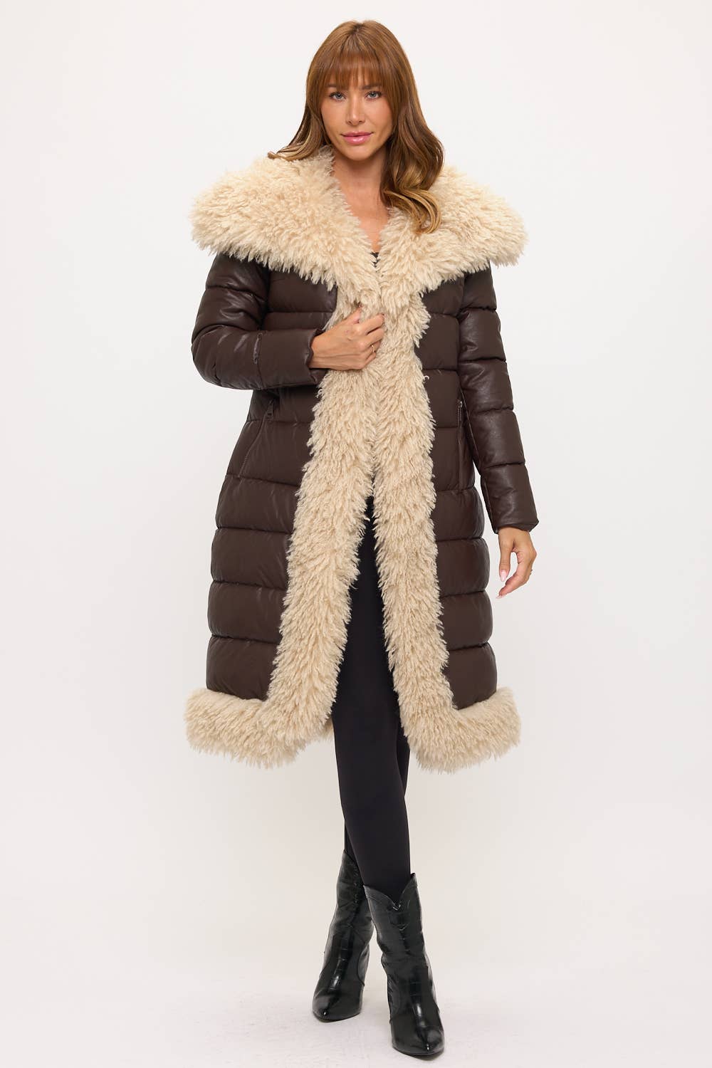Coalition Apparel Inc - Wholesale Pufferjack - Dames - CLALP0060: Siberische Keizerin Maxi Puffer Jas5
