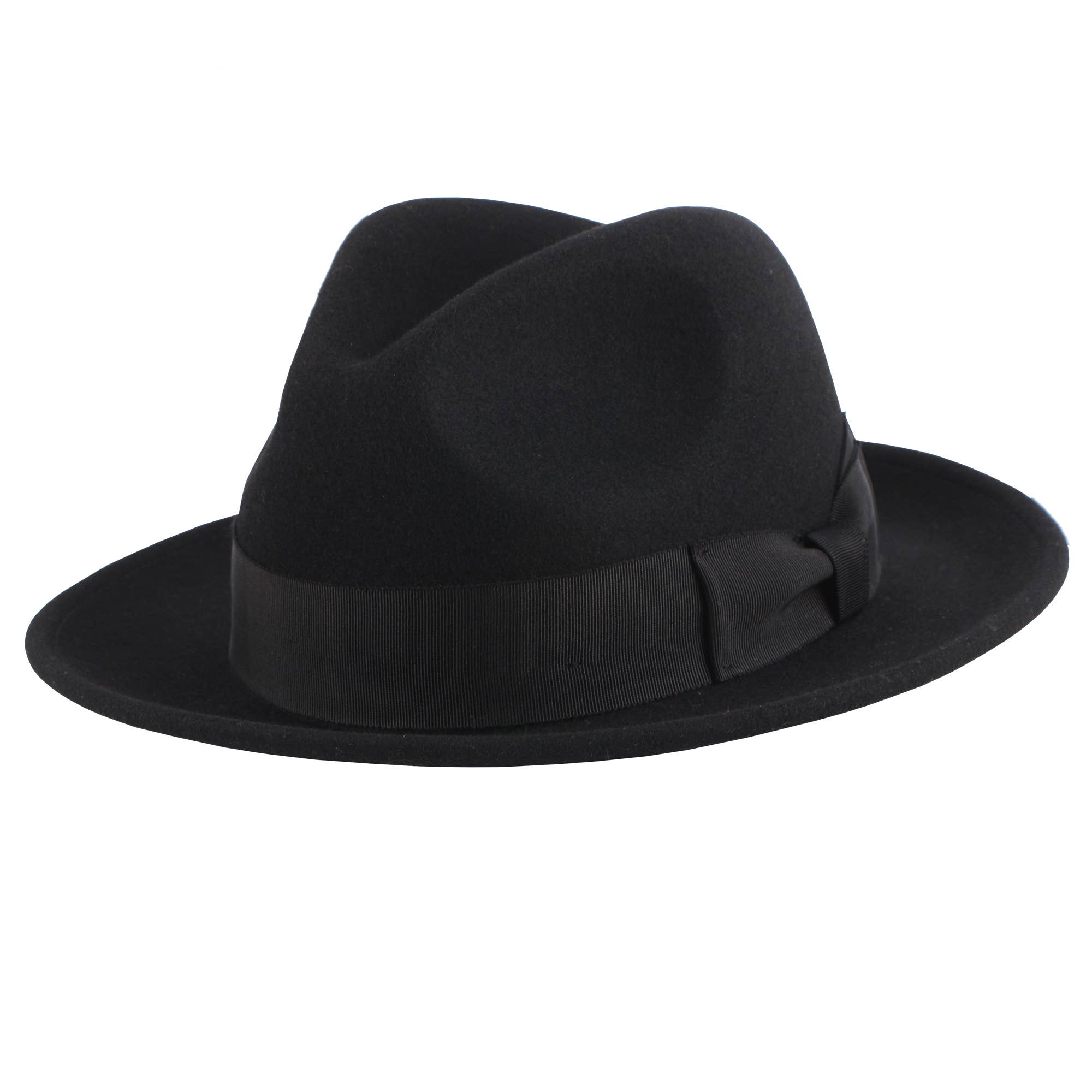 American Hat Makers - Wholesale Fedora - Unisex - Crushable Wool Felt Pinch Front Hat - Style Pablo2