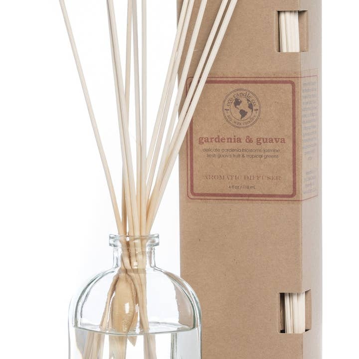 diffuseur à lames GARDENIA & GUAVA pour la vente par Eco Candle Company