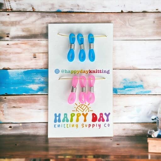 Happy Day Knitting – Artigos de tricô/crochê por atacado – Conjunto de 6 Protetores de Pontas para Agulhas de Tricô #100