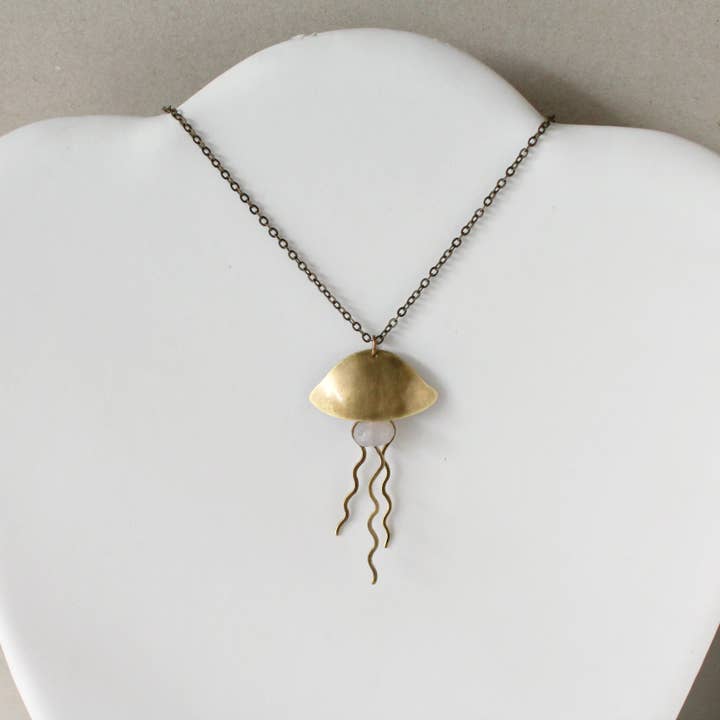 Maneter Halsband, med agat för wholesale av PetiteFraise Jewelry