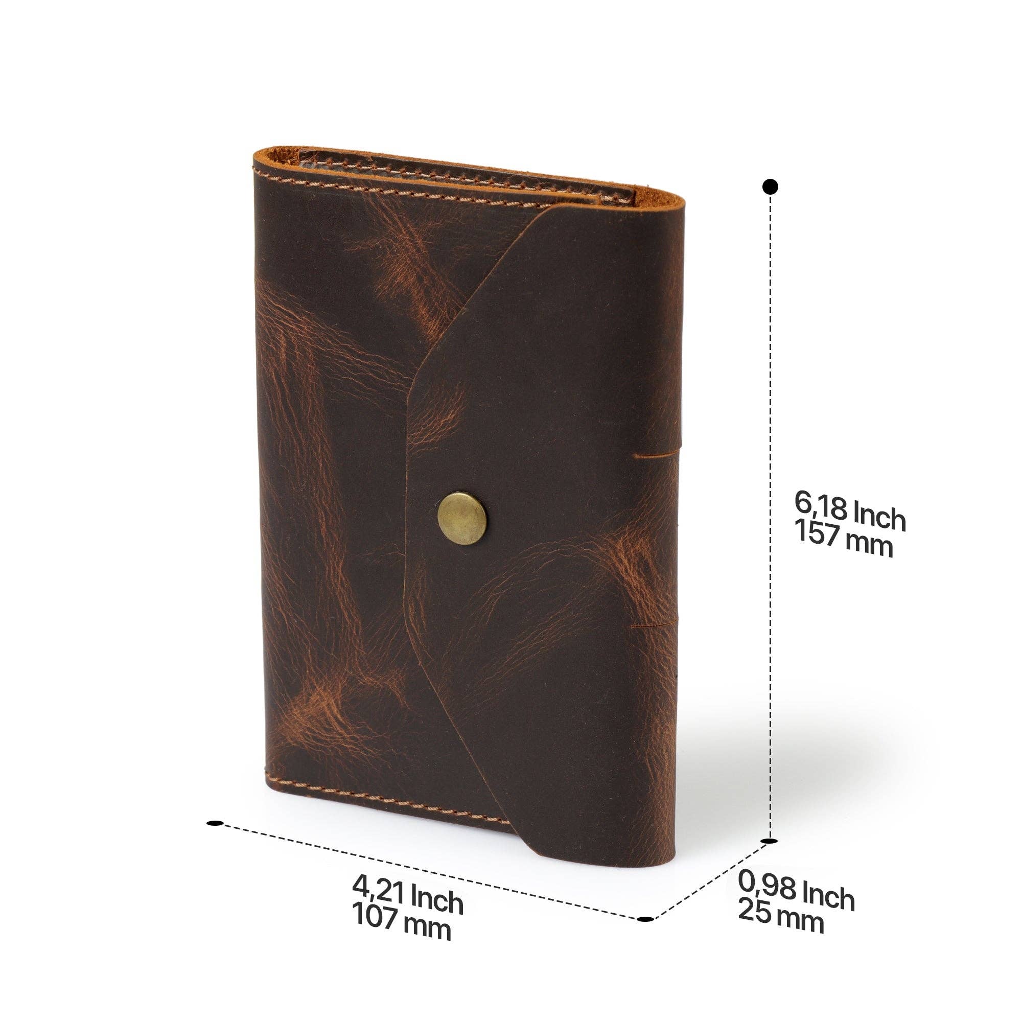 Londo - Wholesale Journal Cover - Londo Personalized Top Grain Leather Portfolio with Notepad (Snap Closure & Lock)19