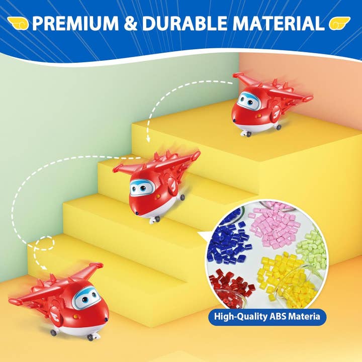 Alpha Toys - Wholesale Toy Plane - Kids - Super Wings 5" Transformers Toys 4-Pack Action Figure Robot2