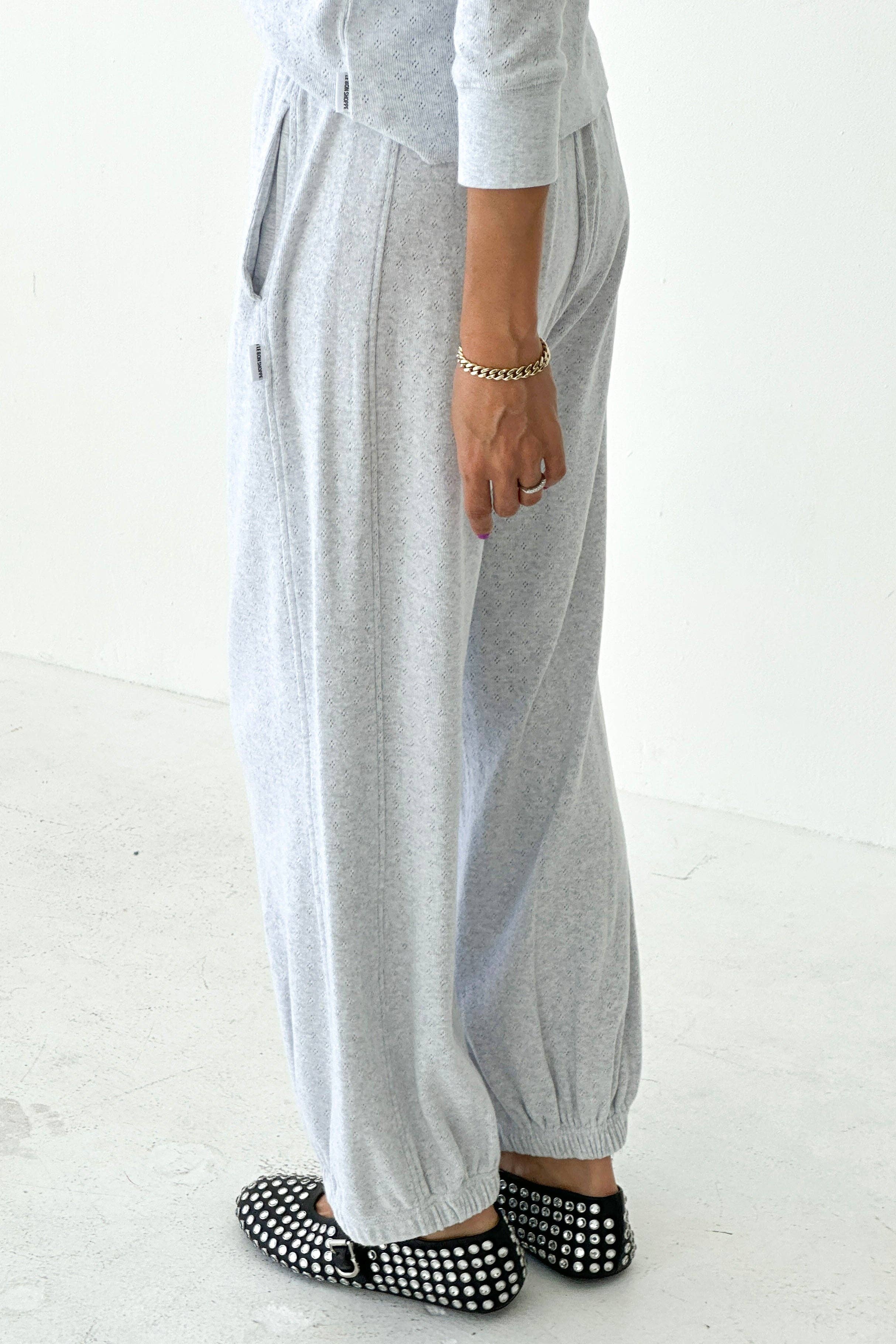 Le Bon Shoppe – wholesale Pants – Women's – Pointelle Balloon Pants (2S-2M-2L)12