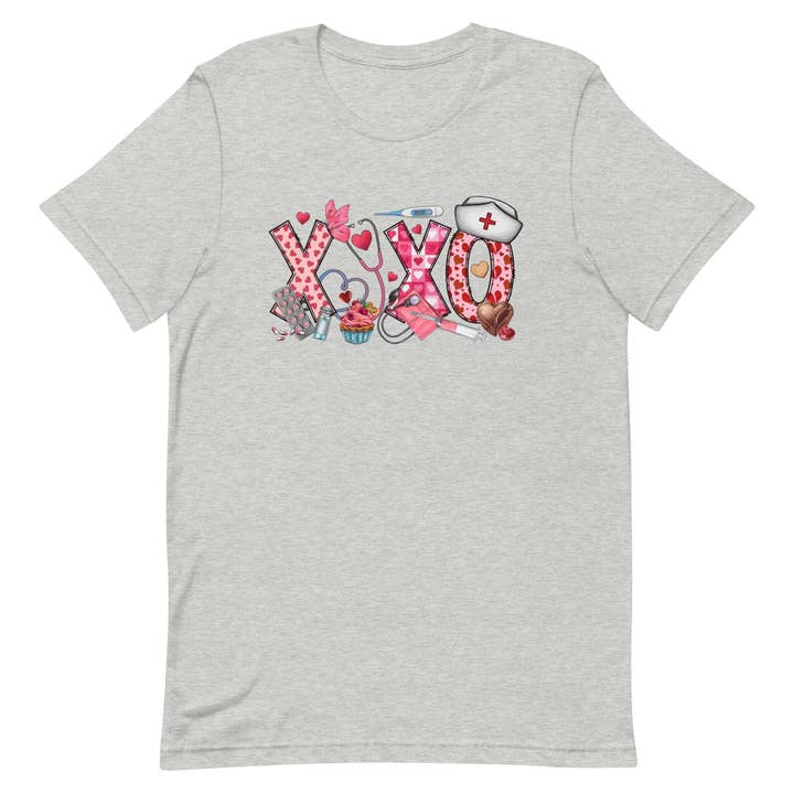 XOXO Nurse Unisex t-shirt for wholesale by SUNFLOWER DREAMS BOUTIQUE