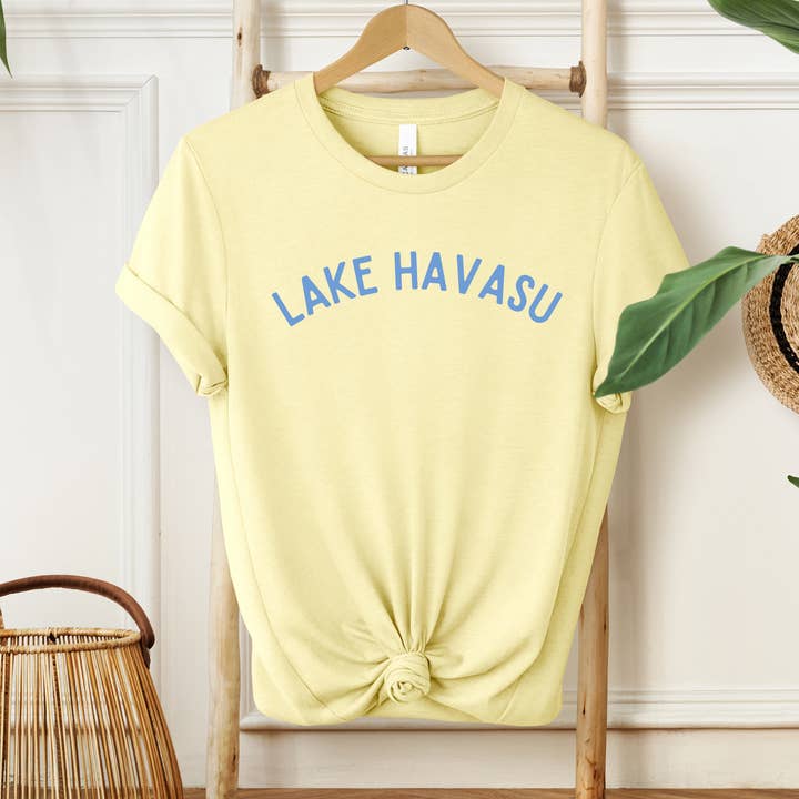 Klassiek op maat gemaakt Lake Bella T-shirt van canvas voor wholesale door Lake and Local Wholesale