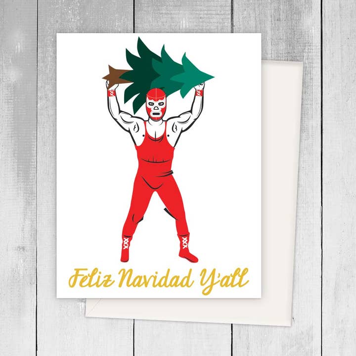 Viva Greetings - Wholesale Christmas Card - Feliz Navidad Ya'll Spanish Greeting Card0