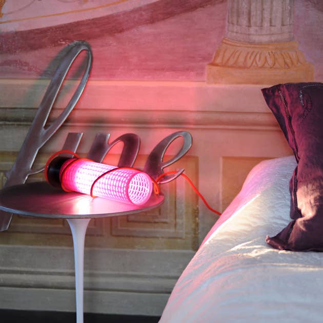 Re One table lamp in recycled plastic by design for wholesale by RE+