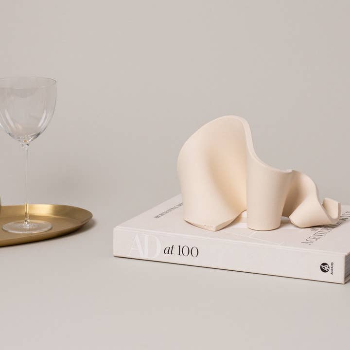 Virginia Sin - Wholesale Decorative Tabletop Object - Furl Art Object, Bone7