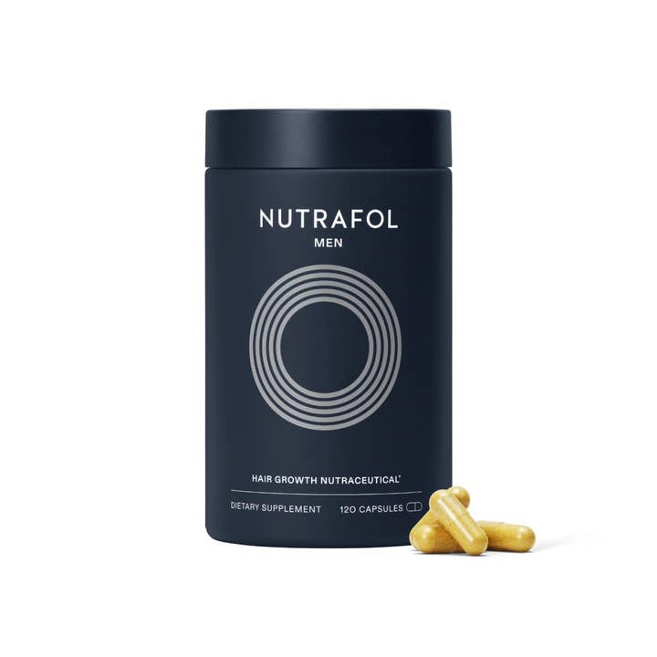 Naturalux Life & Wellness – wholesale Oral supplement/vitamin – Nutrafol Men's Hair Growth Supplements, Clinically Tested for Visibly Thicker Hair and Scalp Coverage, Dermatologist Recommended - 1 Month Supply