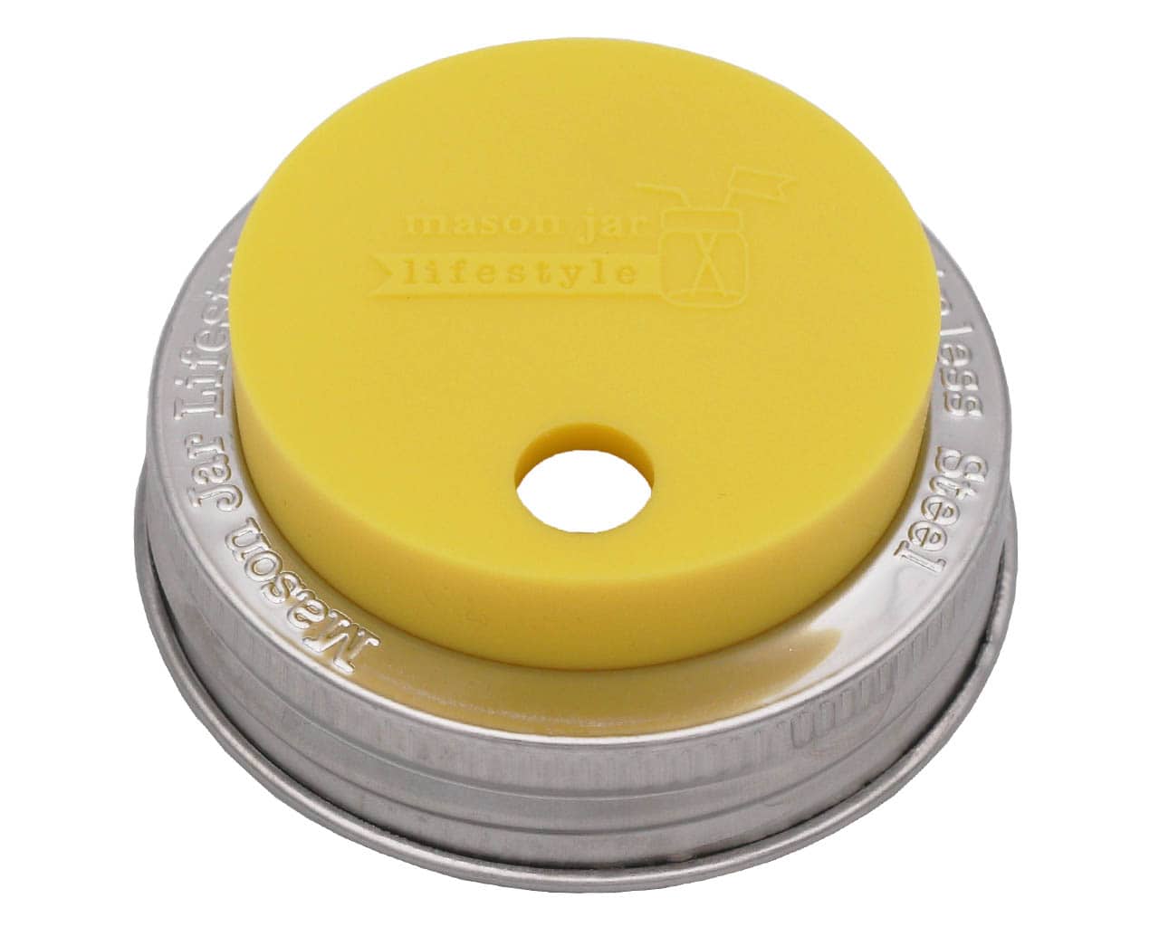 Mason Jar Lifestyle - Wholesale Drink Lids - Silicone Straw Hole Tumbler with Stainless Steel Band for Mason Jars4