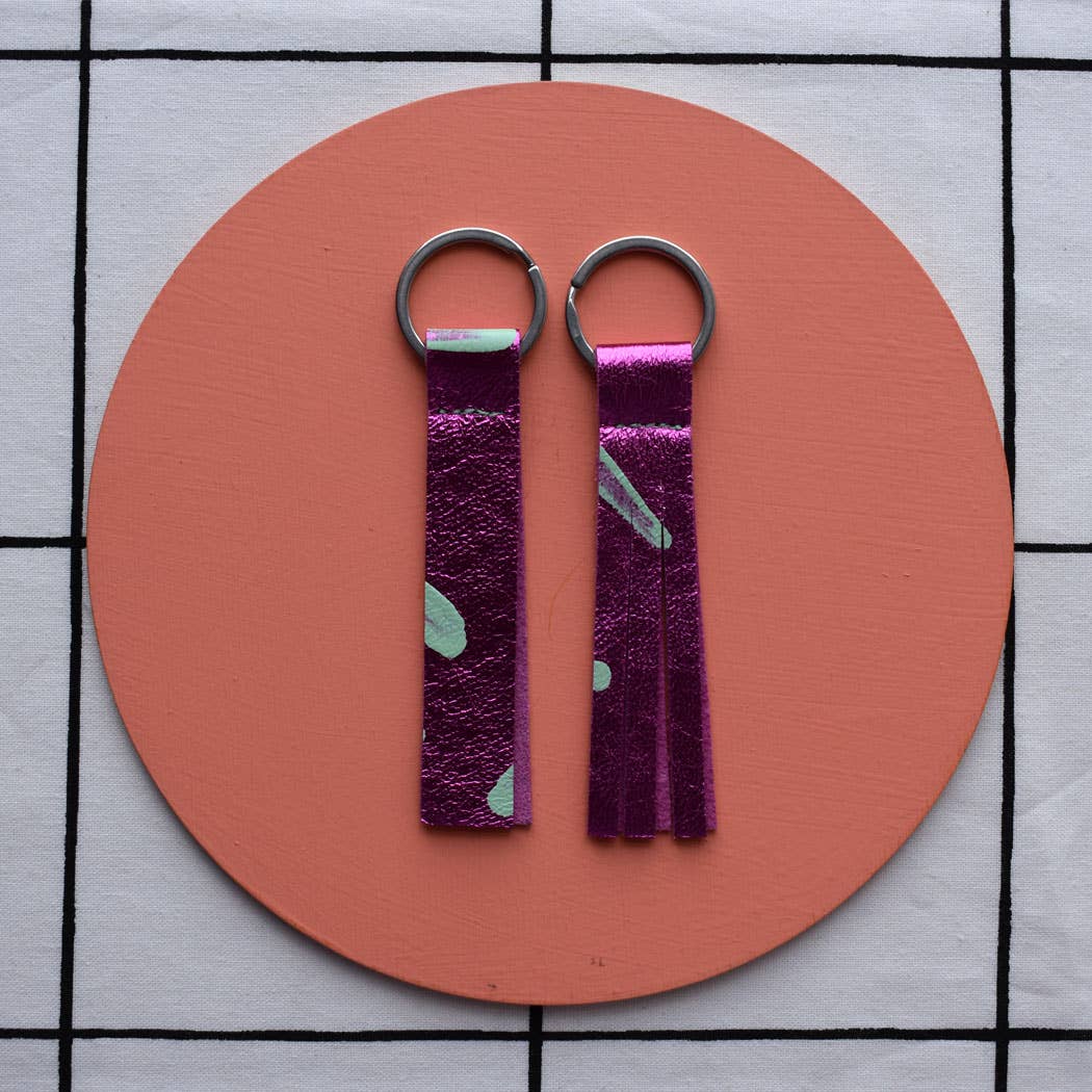 Jemma Marston - Wholesale Keychain - Women's - Hand Painted Leather Keyrings1