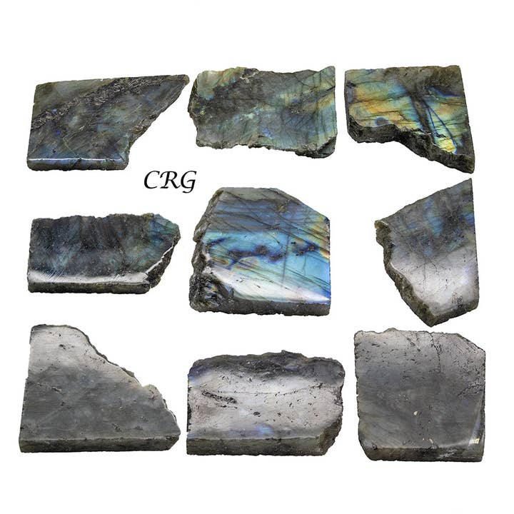 1 IB. LOT - Labradorit Midnight Slab Palm Storlek (Ett ansikte Polerad) för wholesale av Crystal River Gems LLC