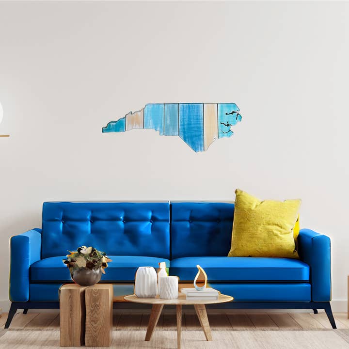 Cul de Sac Critters - Wholesale Wall Accent - Solid wood Rustic wall art- Choose your state Handmade-Blues4