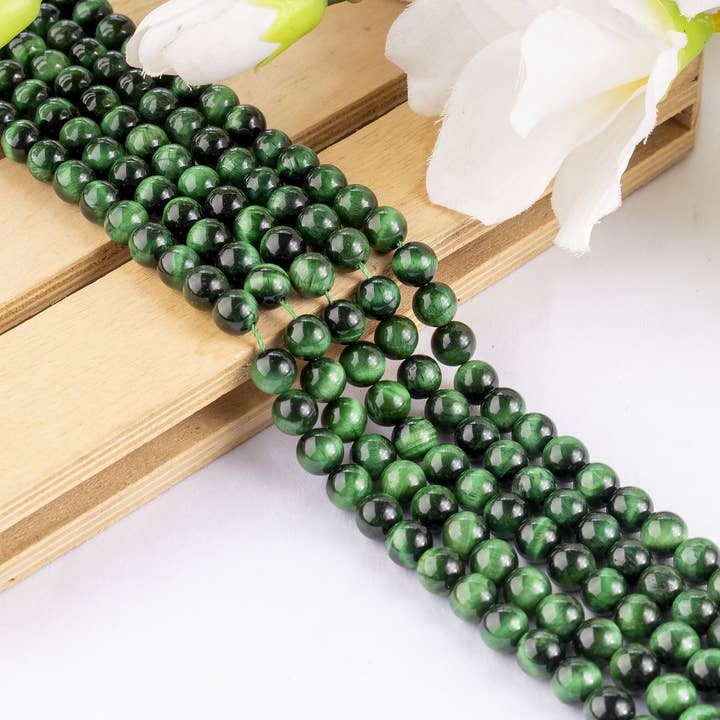 Soothing Crystals Beads – wholesale Beads – Crystal Beads |Tiger Cats Eye Green| Healing Gemstone Beads6