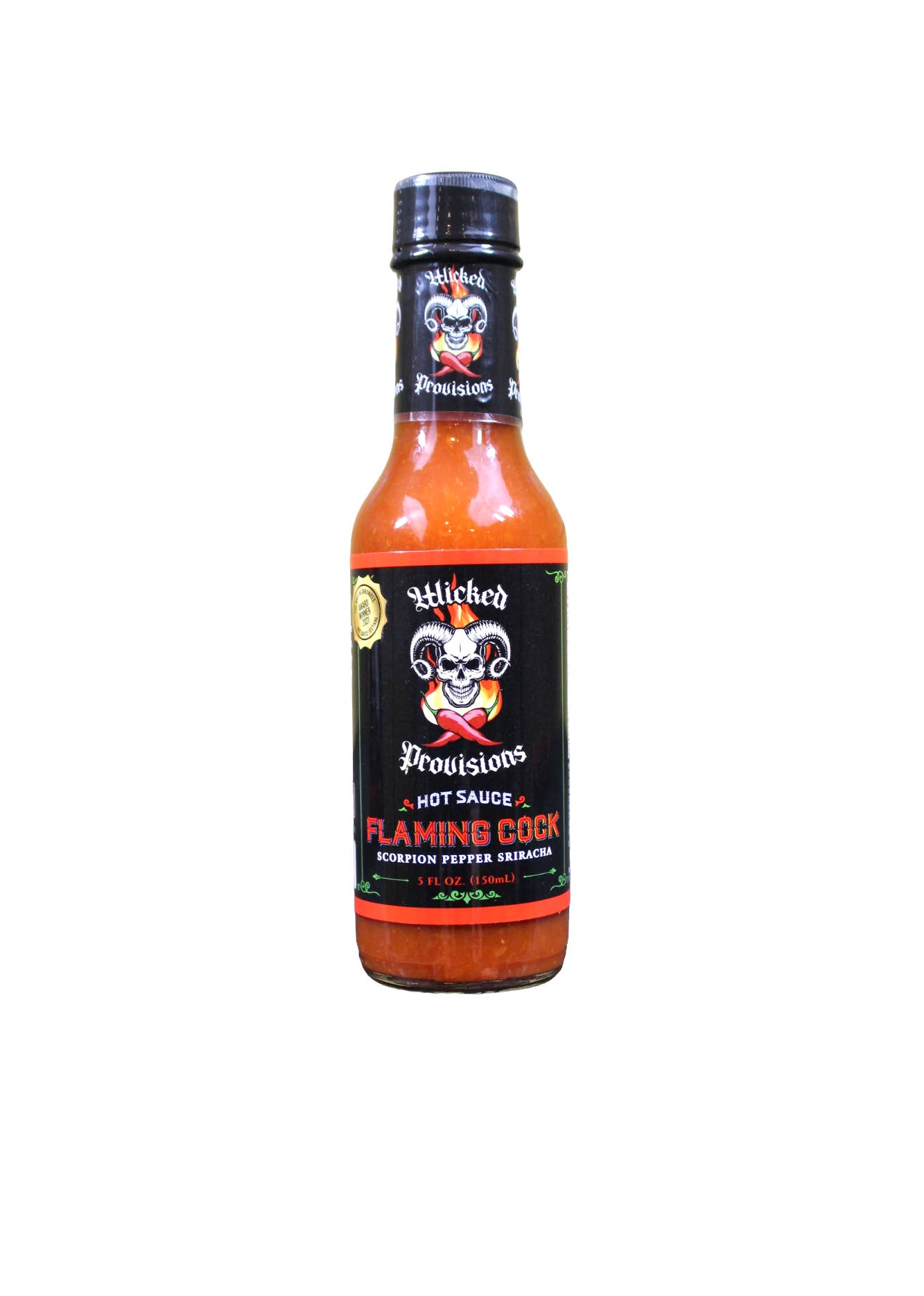 Chef Flaco's Gourmet Foods - Vente Sauces piquantes - Wicked Provisions - Sauce piquante Flaming Cock