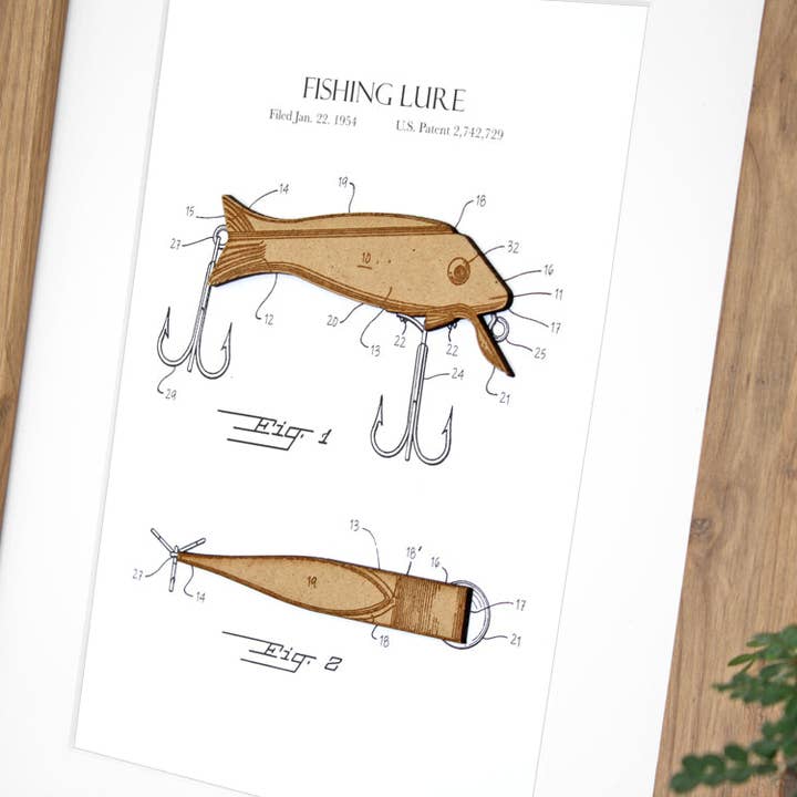 Decoração Lake Cabin, Arte Pesca, Decoração Patente por atacado de Simply Cut Art