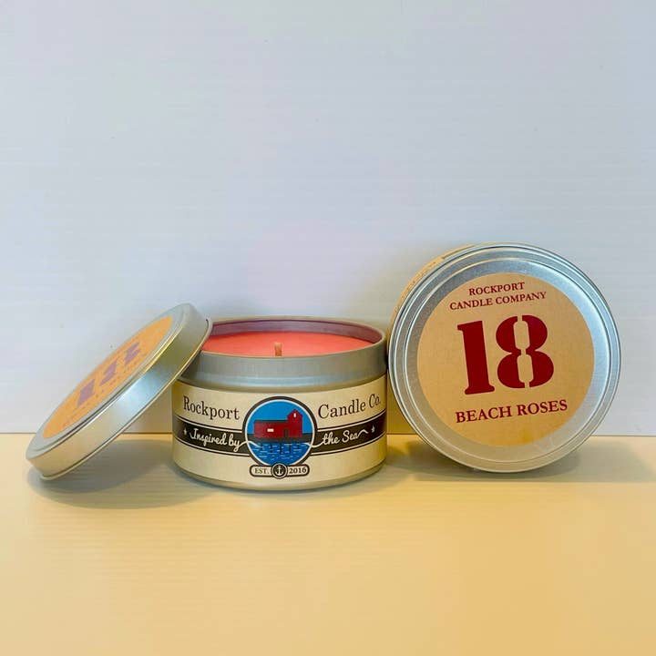 Rockport Candle Company - Wholesale Jar/Filled Candle - 18 Beach Roses Candle2