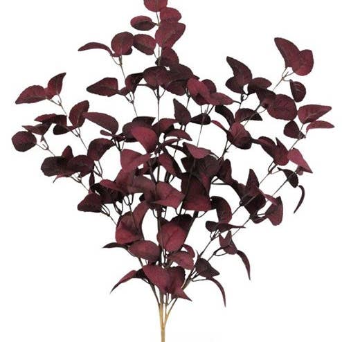 Waterman's Loft Inc. – wholesale Konstgjorda blommor – 23"L BLADSPRAY TT VINRÖD