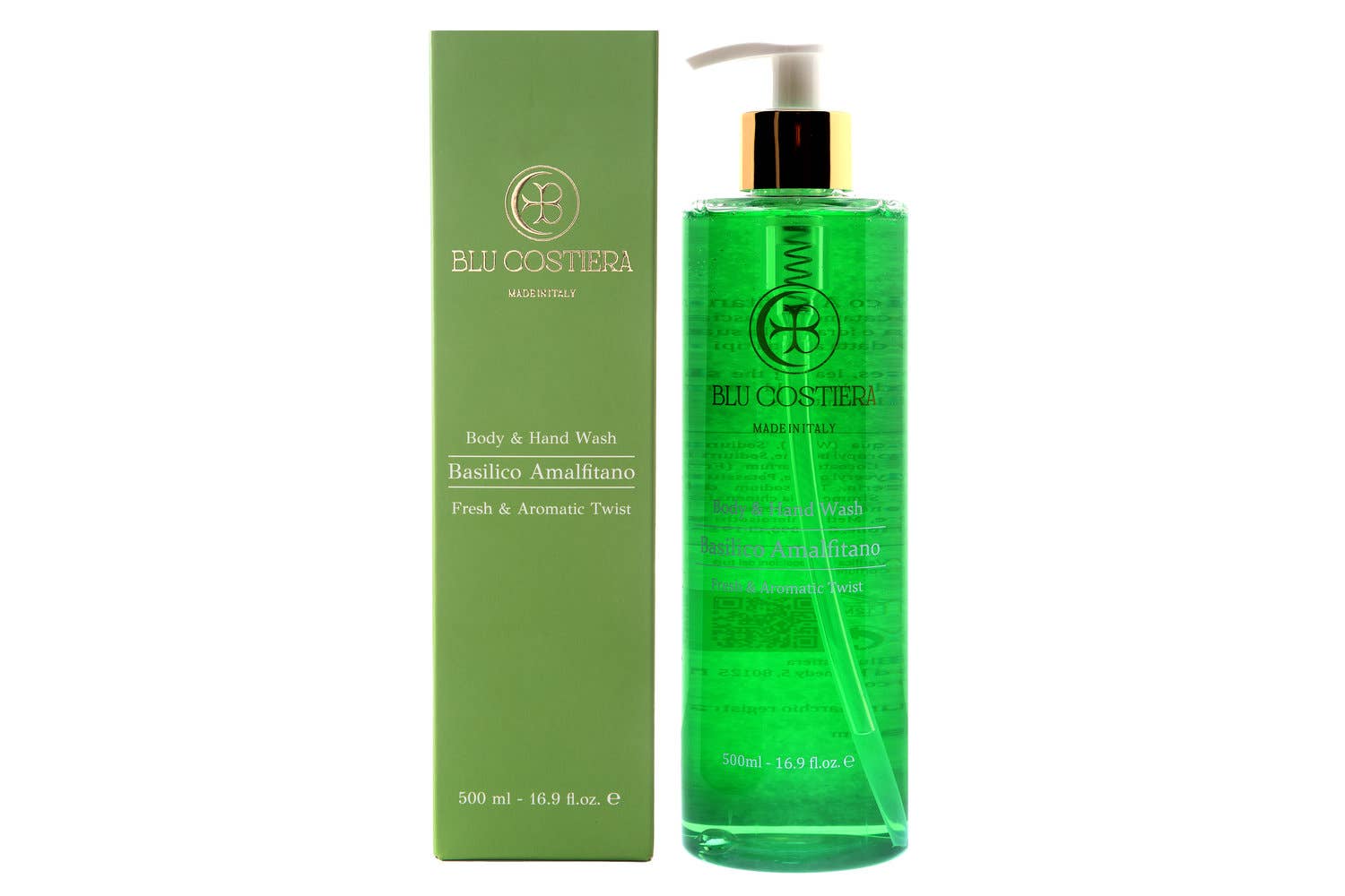 Blu Costiera - Wholesale Body Wash/Shower Gel - Basilico Amalfitano Body & Hand Wash