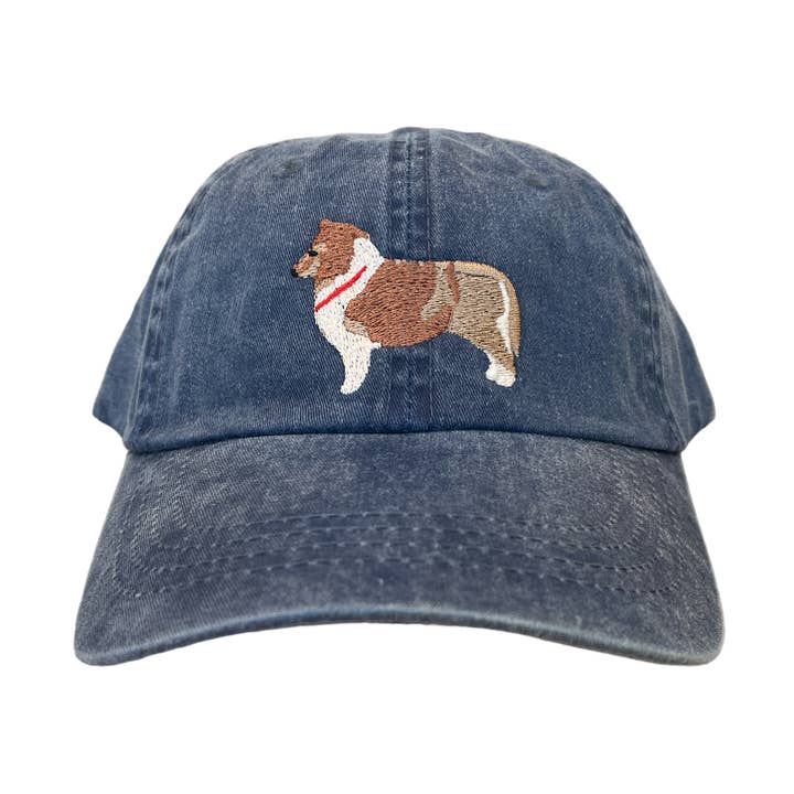Shetland Sheepdog, Sable, Dog Breed Baseball Cap for wholesale by Tug Tees