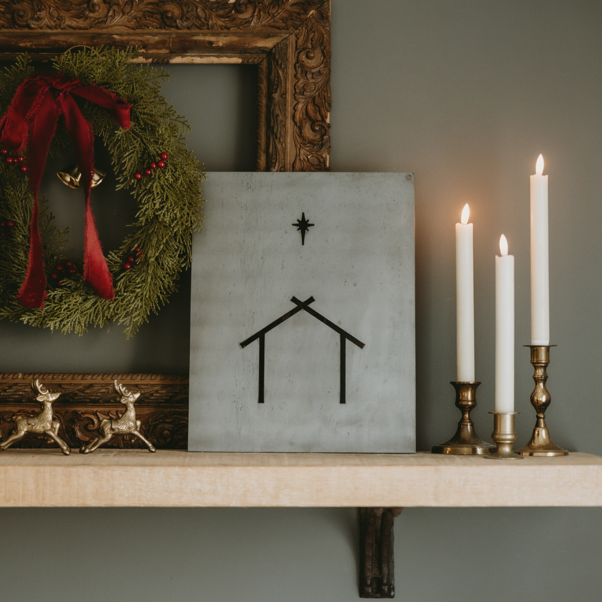 Keystone Steel Co. - Wholesale Sign - Nativity Scene Christmas Sign Steel Wall Decor Sign1