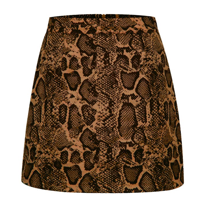 Masyal - Wholesale Skirt - Women's - Western suede hip-wrapped A-line miniskirt autumn and winter13