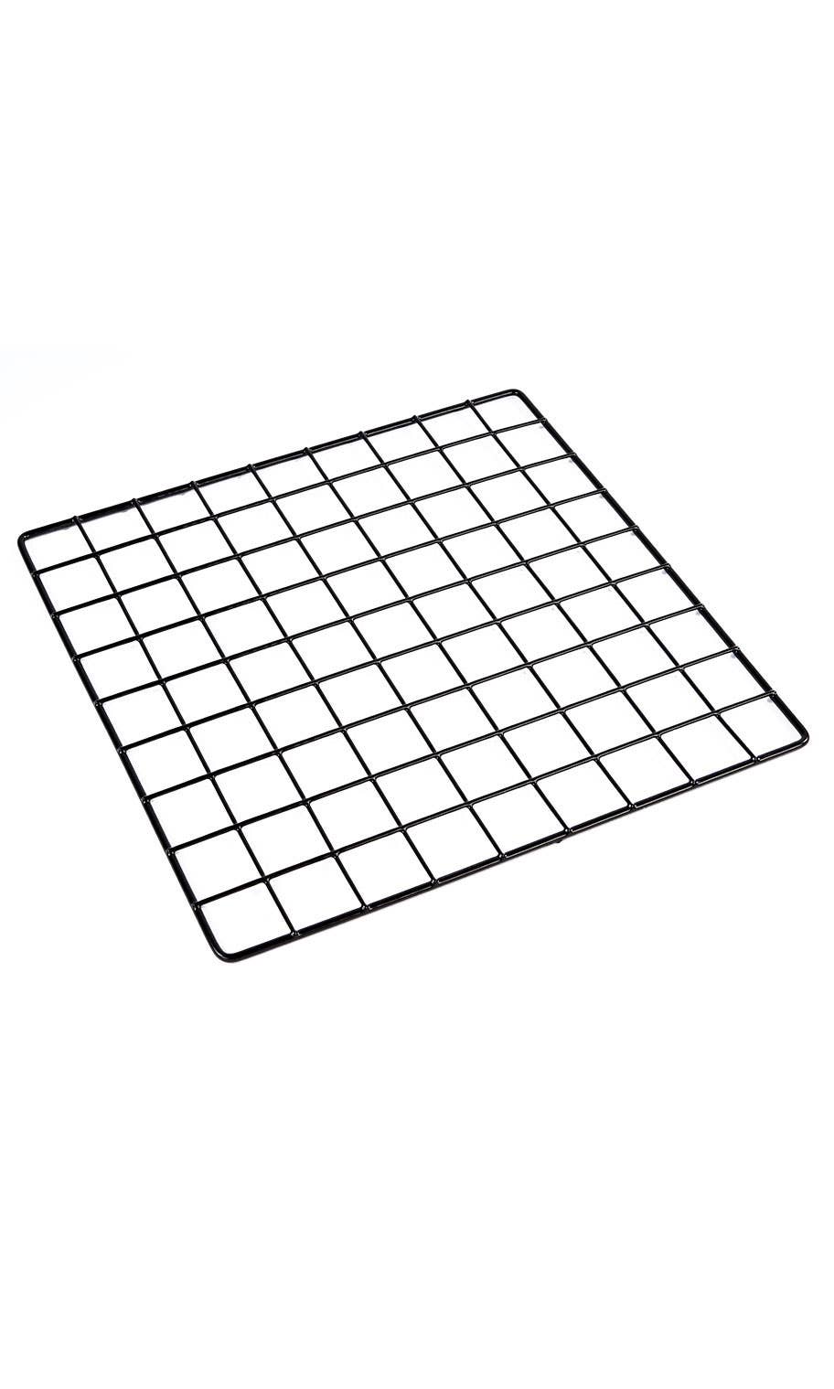Store Supply Warehouse - Wholesale Retailer Display Stand/Case - 14" X 14" Black Mini Wire Grid Panel 0