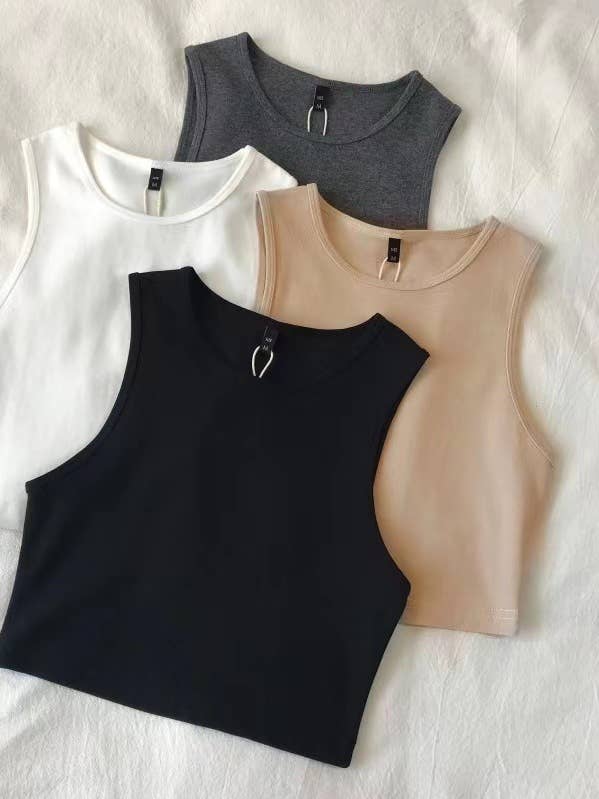Daily crewneck sleeveless tee athletic workout crop tank top and other Purchase Wholesale racerback. Free Returns & Net 60 Terms on Faire trending on Faire.