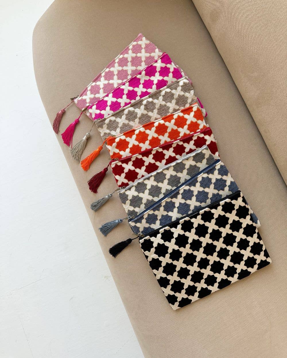 High crafty – wholesale Pencil case/pouch – Handmade Colorful Pencil Case – Lois Design – Gold Thread De0