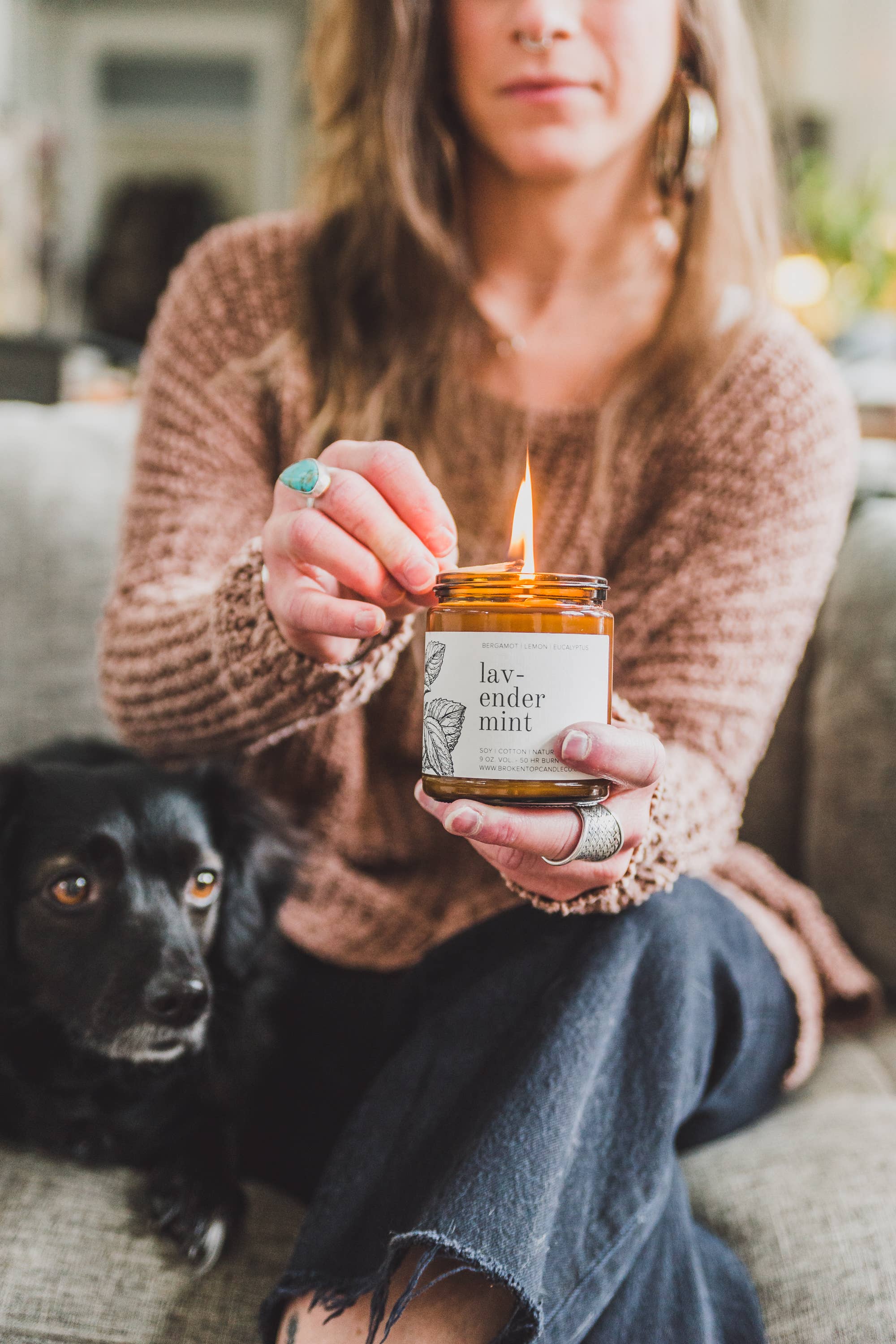 Broken Top Brands - Wholesale Jar/Filled Candle - Lavender Mint 9oz Soy Candle2