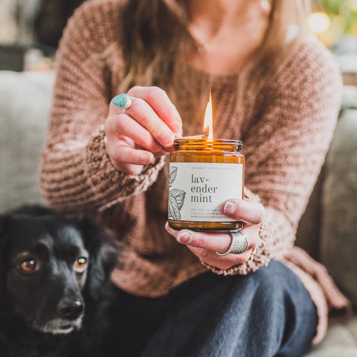 Broken Top Brands - Wholesale Jar/Filled Candle - Lavender Mint 9oz Soy Candle2